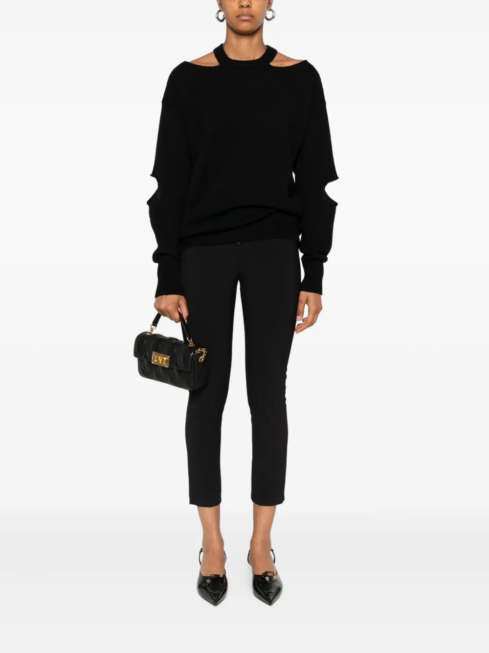 Federica Tosi cutout-sleeve crew-neck sweater | Sweaters | Image 2