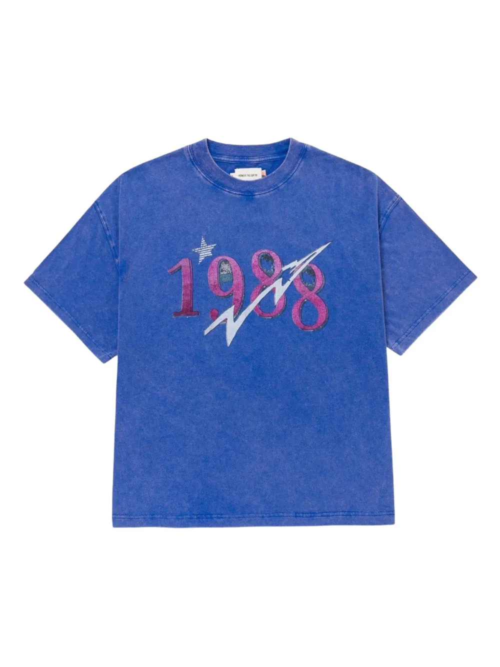 Honor The Gift 1988 T-shirt met grafische print Blauw