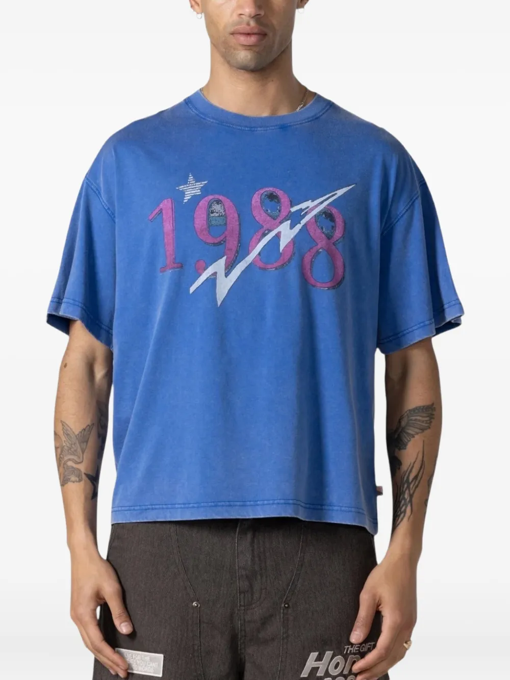 Honor The Gift 1988 graphic T-shirt - Blauw