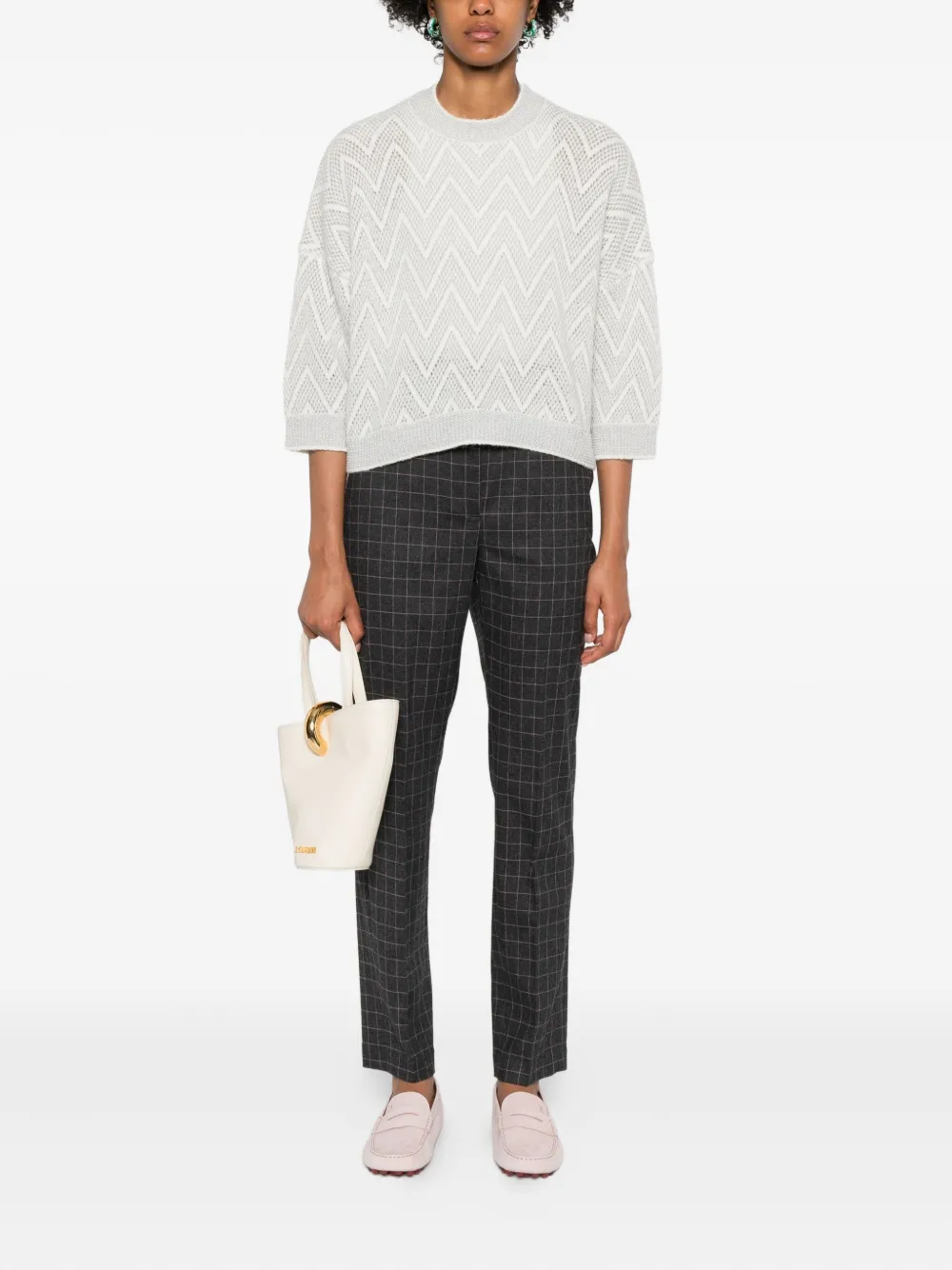 Peserico chevron-pattern sweater | Knitted Sweaters | Image 2
