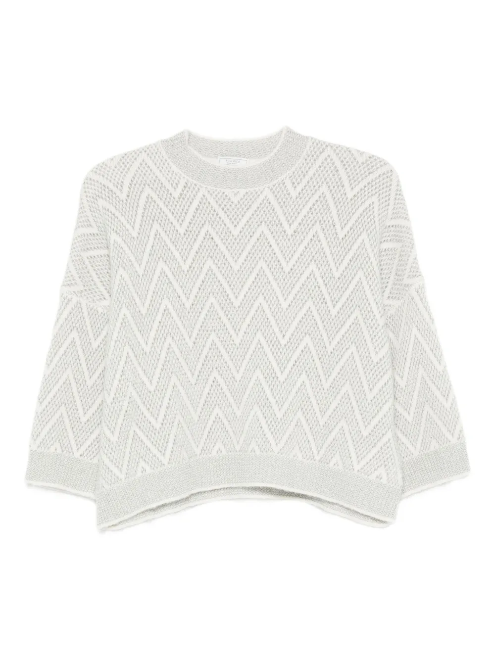 Peserico chevron-pattern sweater | Grey | Image 1