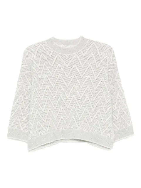 Peserico chevron-pattern sweater 