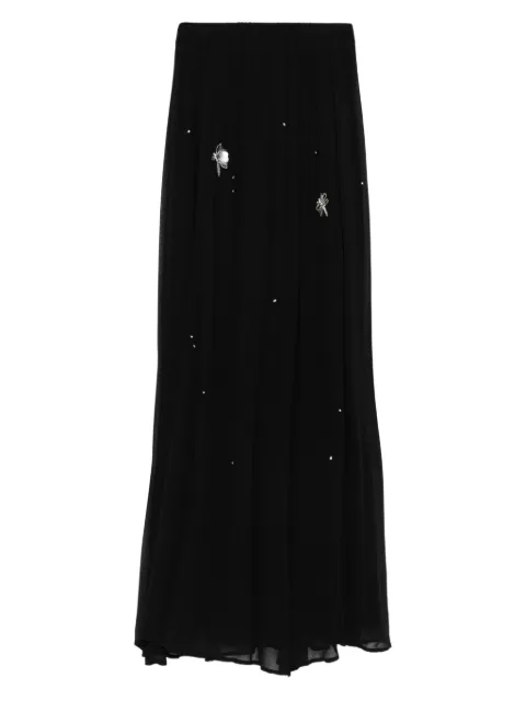 Forte Forte dragon-fly embellished beaded maxi skirt