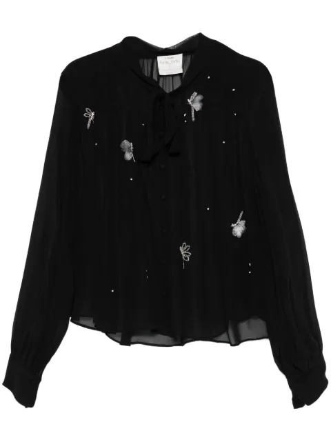 Forte Forte butterfly-embellishment blouse