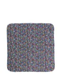 Moschino Kids logo-embroidered baby blanket - Blue