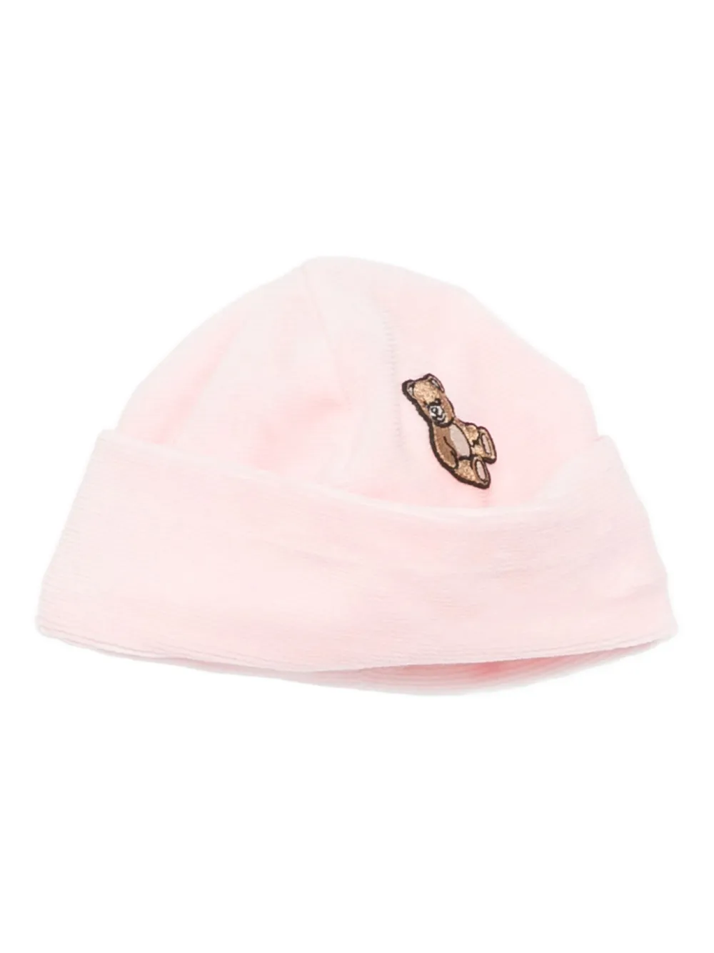 Moschino Kids Romper met Peter Pan-kraag en teddybeerprint Roze