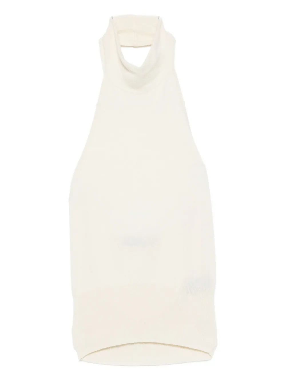 Federica Tosi ribbed halterneck top | Neutrals | Image 1