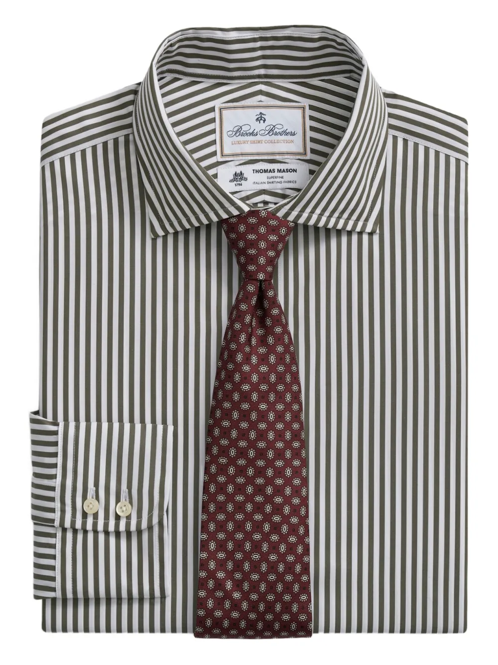 Brooks Brothers Camicia a righe - Verde