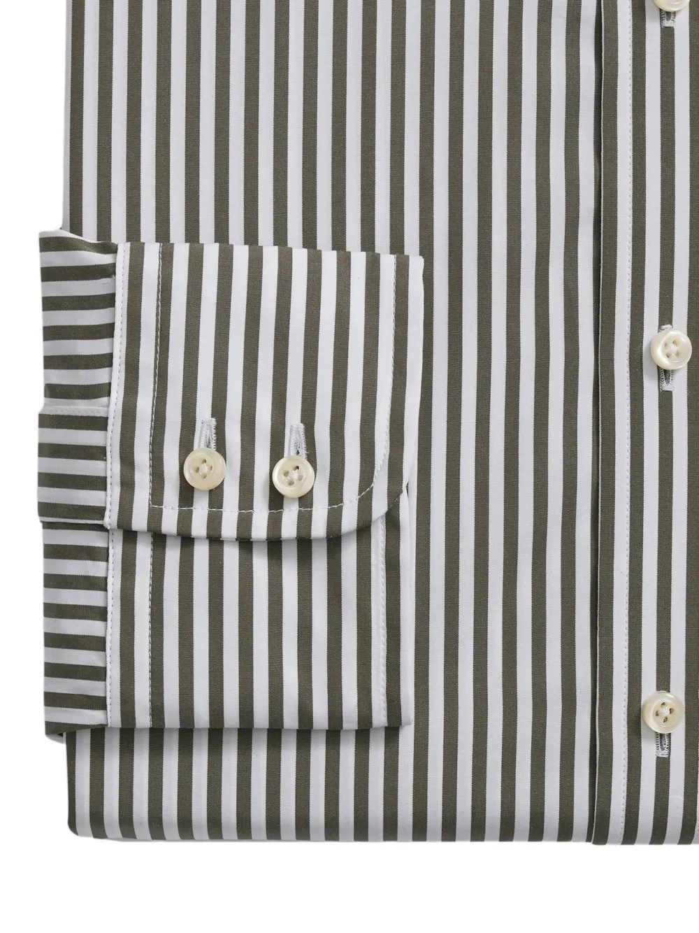 Brooks Brothers Gestreept overhemd - Groen