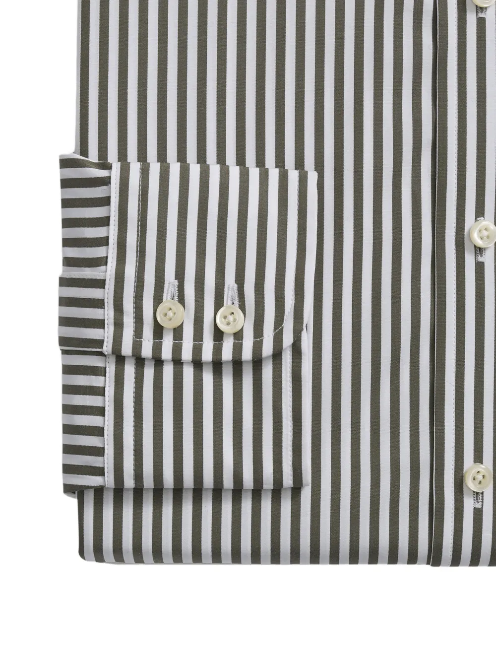 Brooks Brothers Gestreept overhemd Groen