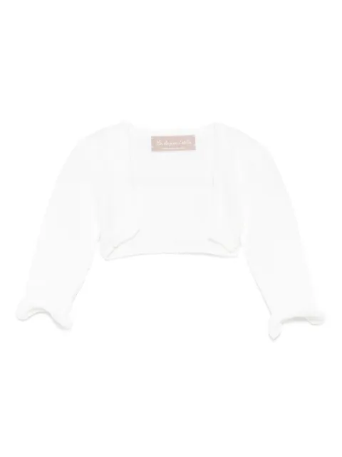 La Stupenderia ruffled-sleeve wool top
