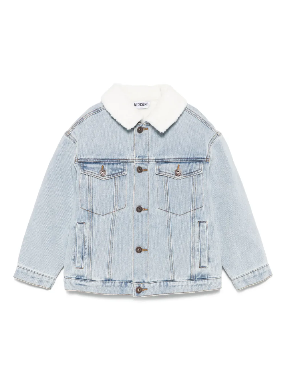 Moschino Kids Spijkerjack Blauw