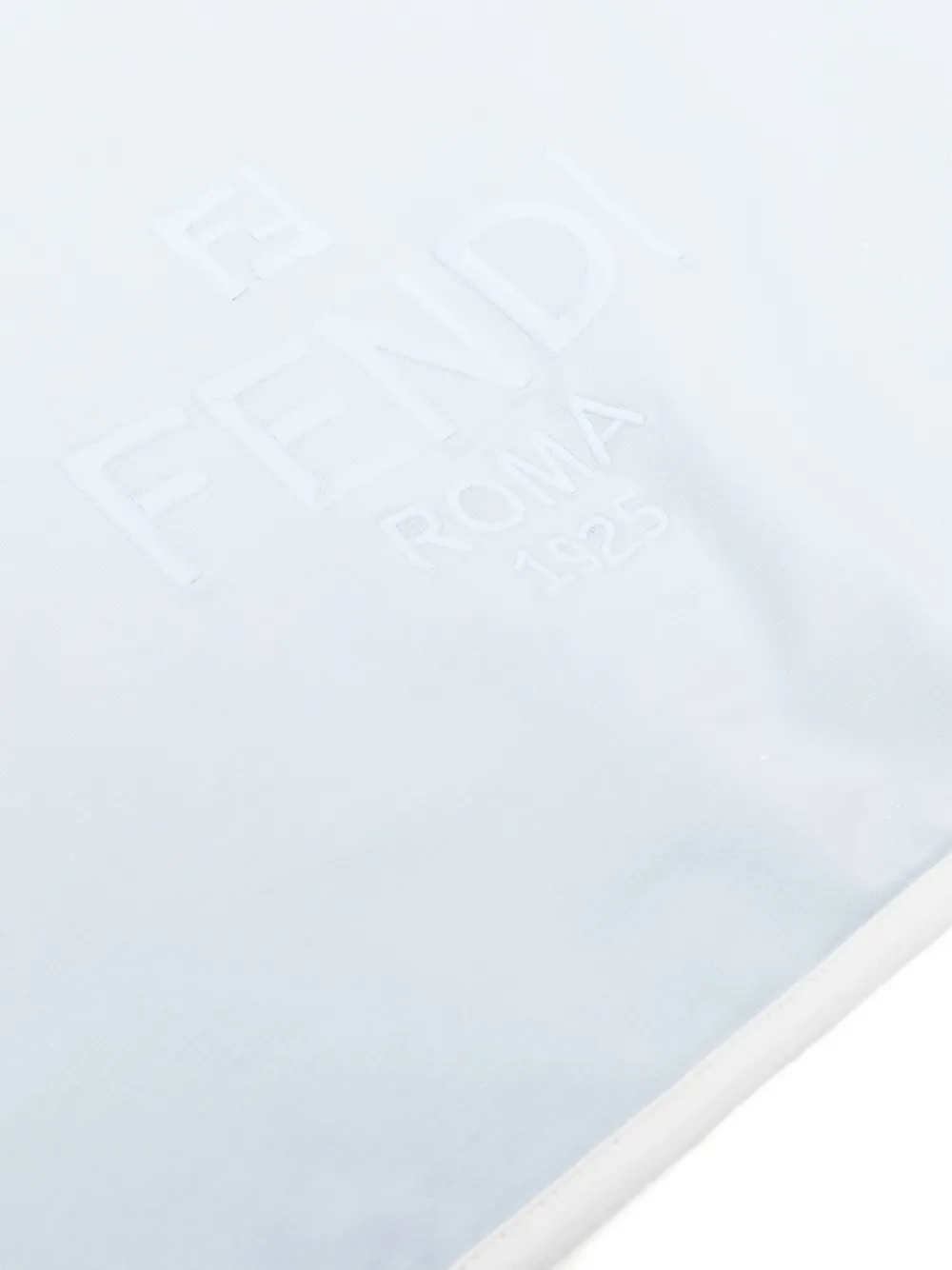 Fendi Kids Deken met logo Blauw