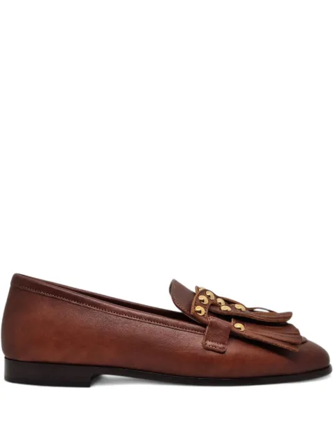 Casadei 프린지 장식 스터드 로퍼