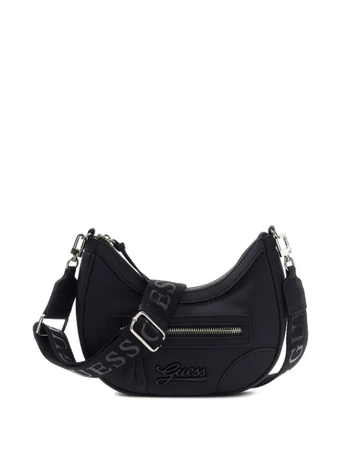 guess kids logo-plaque curved shoulder bag