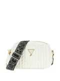 guess kids quilted logo-strap shoulder bag - White