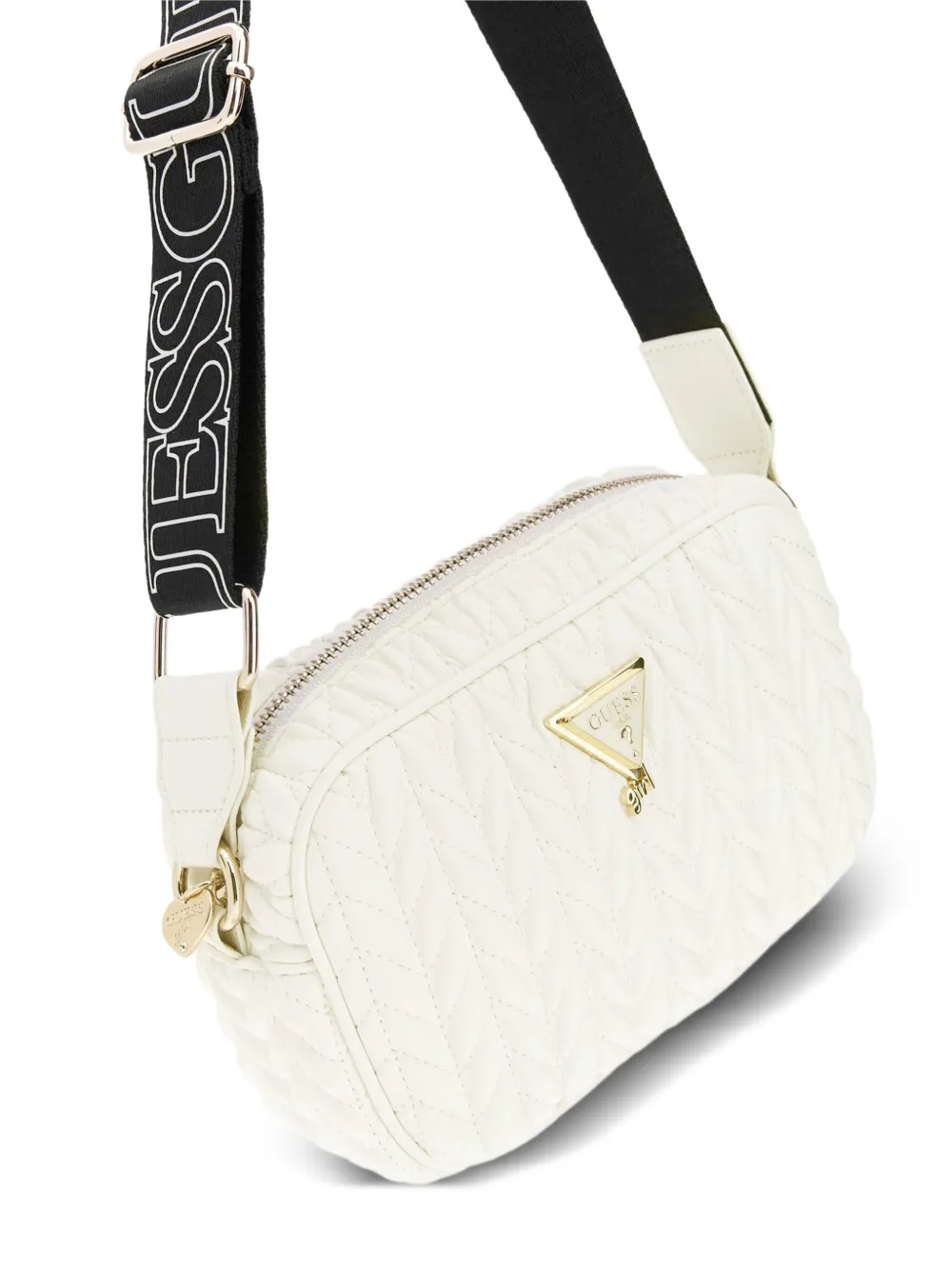 Quilted Logo-Strap Shoulder Bag