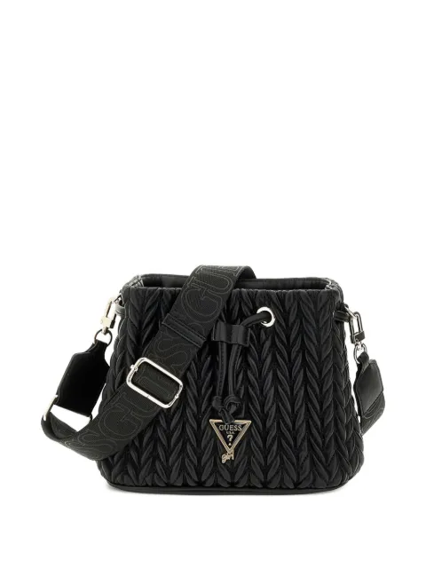 guess kids braided-effect drawstring bucket bag