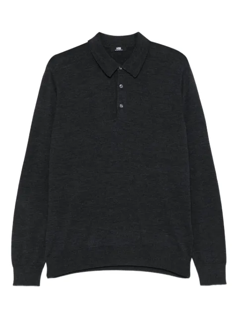 ALPHA STUDIO polo-neck long-sleeve sweater
