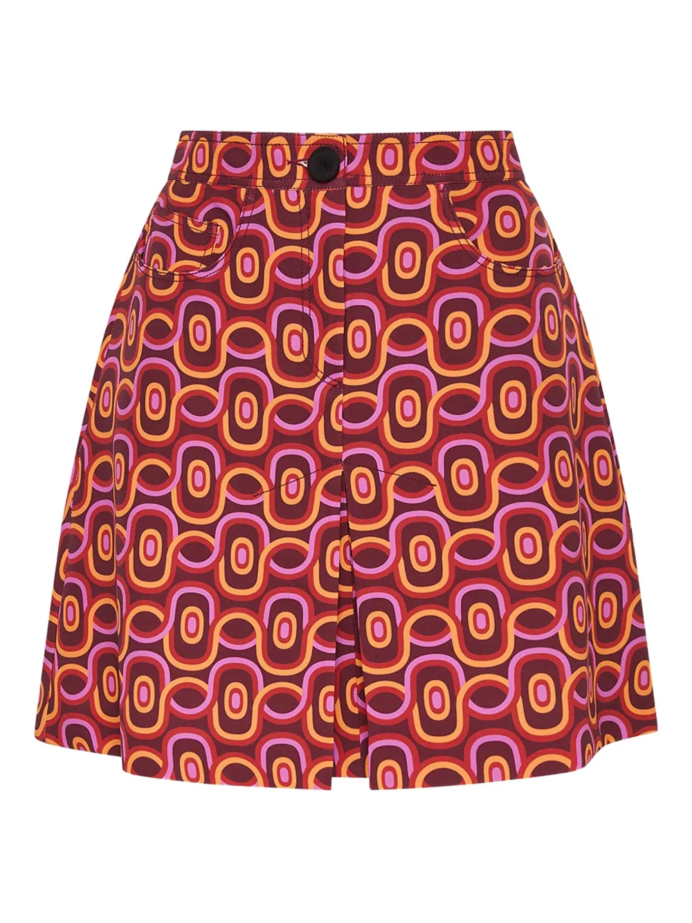 MALIPARMI geometric-pattern mini skirt | Purple | Image 1