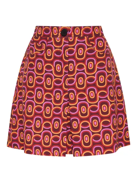 MALIPARMI geometric-pattern mini skirt