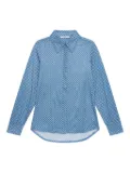 MALIPARMI geometric-print collared shirt - Blue