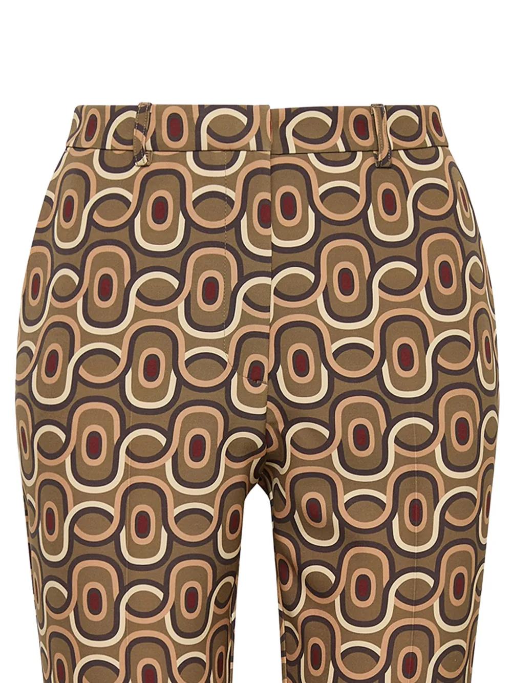 MALIPARMI Broek met geometrisch patroon - D6077