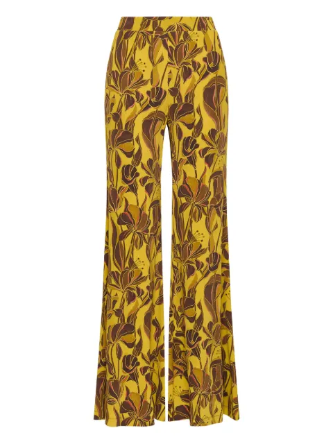 MALIPARMI floral-print flared trousers