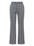 MALIPARMI geometric-print trousers - Black