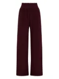 MALIPARMI elasticated-waist straight trousers - Red