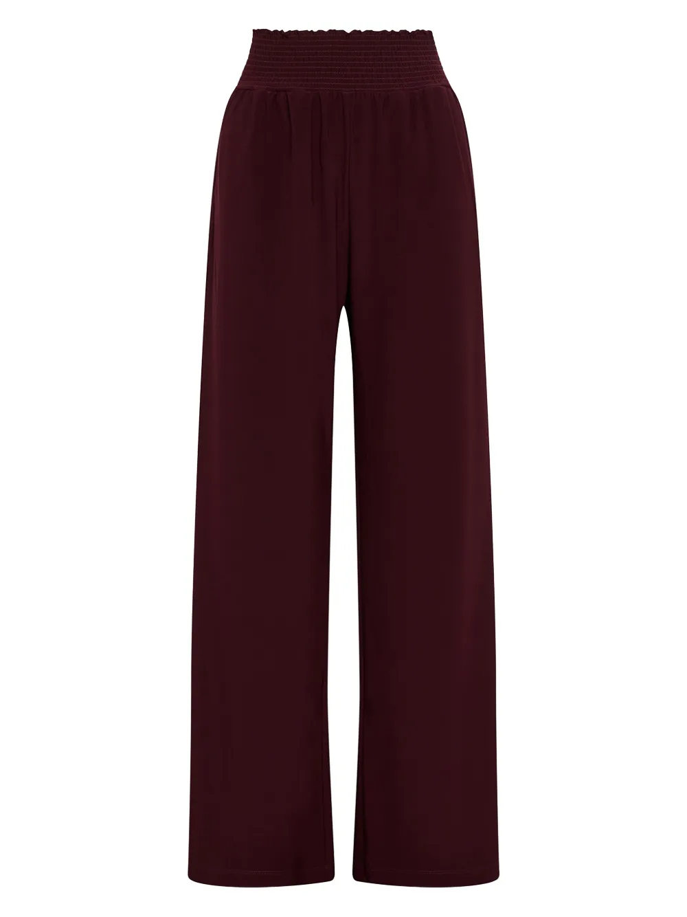MALIPARMI elasticated-waist straight trousers - Rood