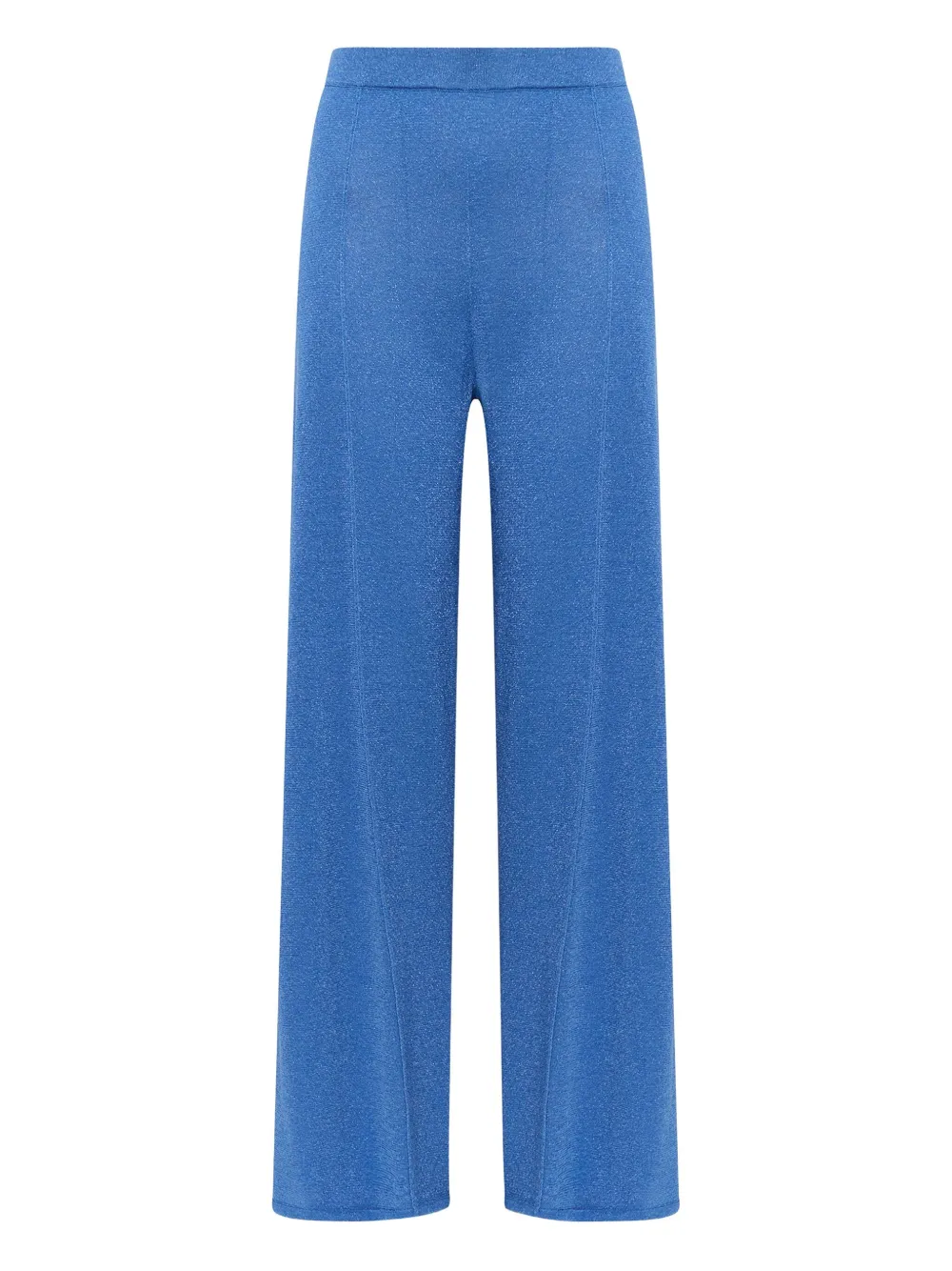 MALIPARMI lurex-effect elastic-waist trousers | Blue | Image 1