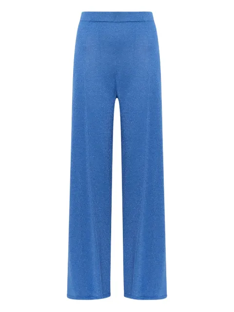 MALIPARMI lurex-effect elastic-waist trousers