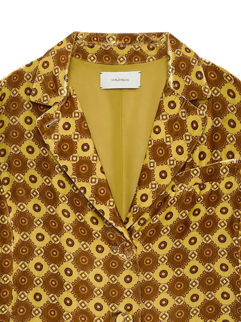 MALIPARMI patterned collared jacket