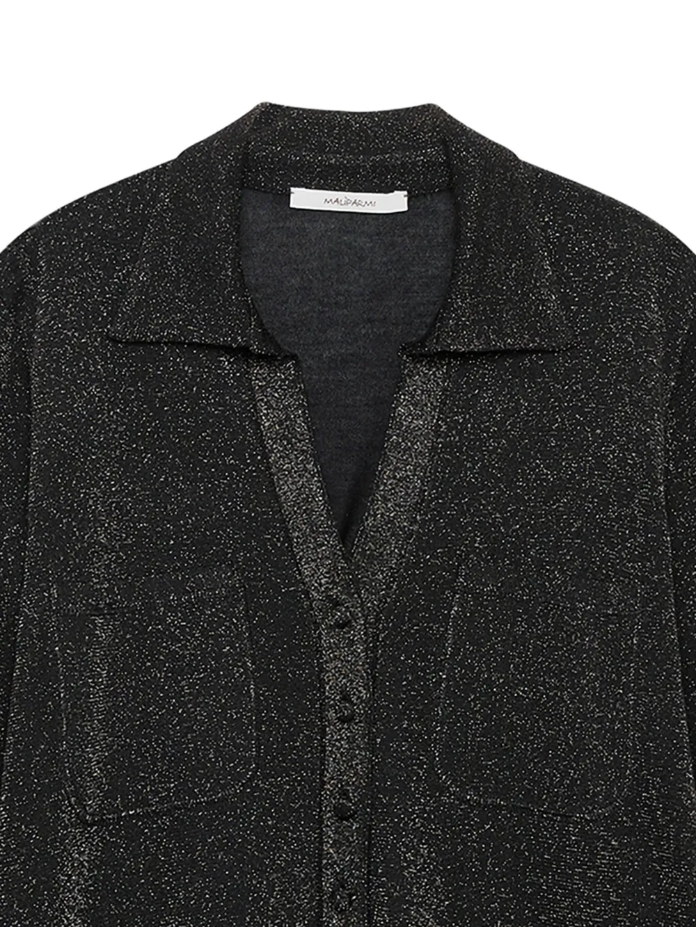 MALIPARMI Polotop met glitter-effect - Zwart