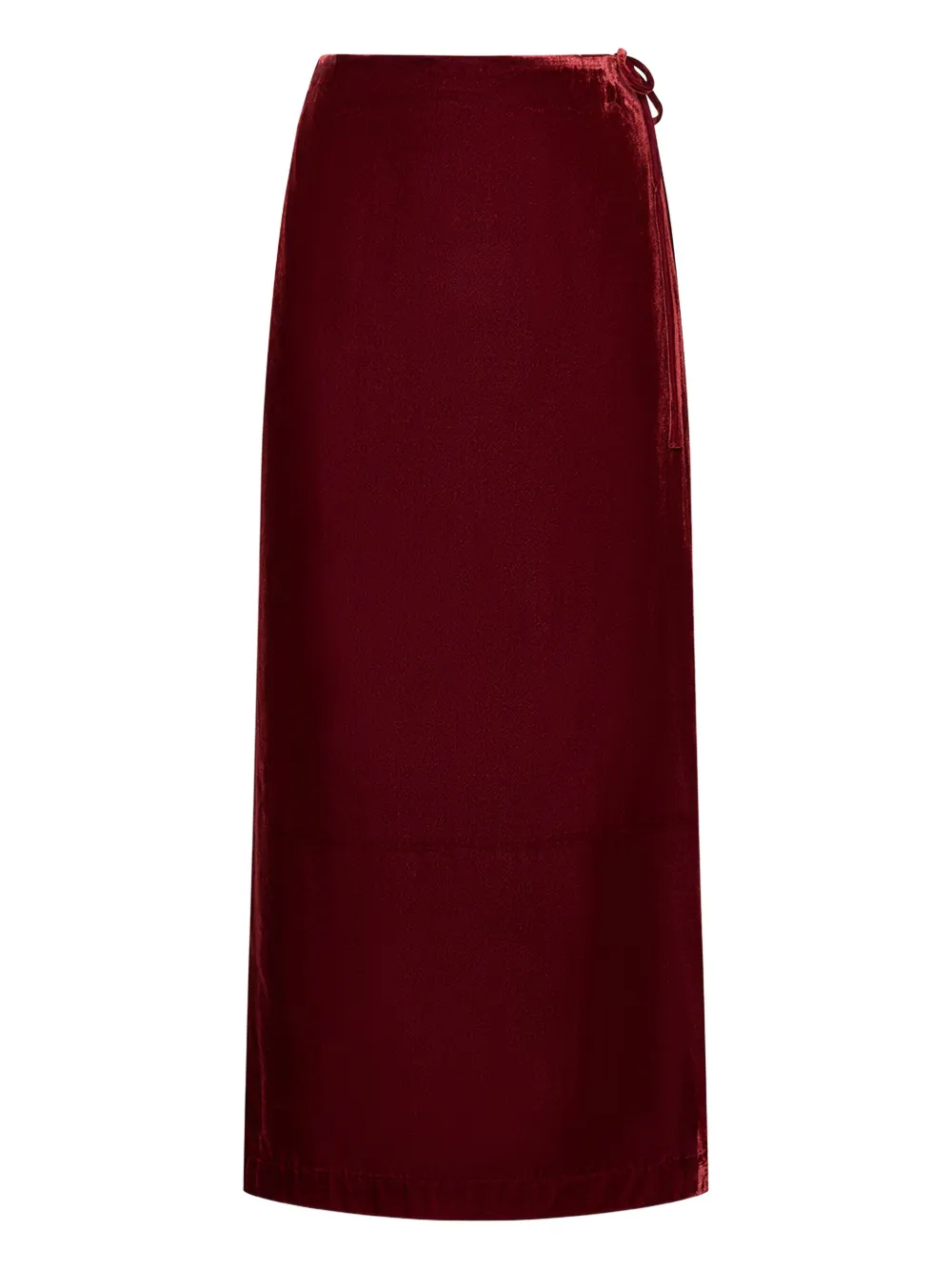 MALIPARMI falda de terciopelo con moño en el lateral | rojo | Image 1