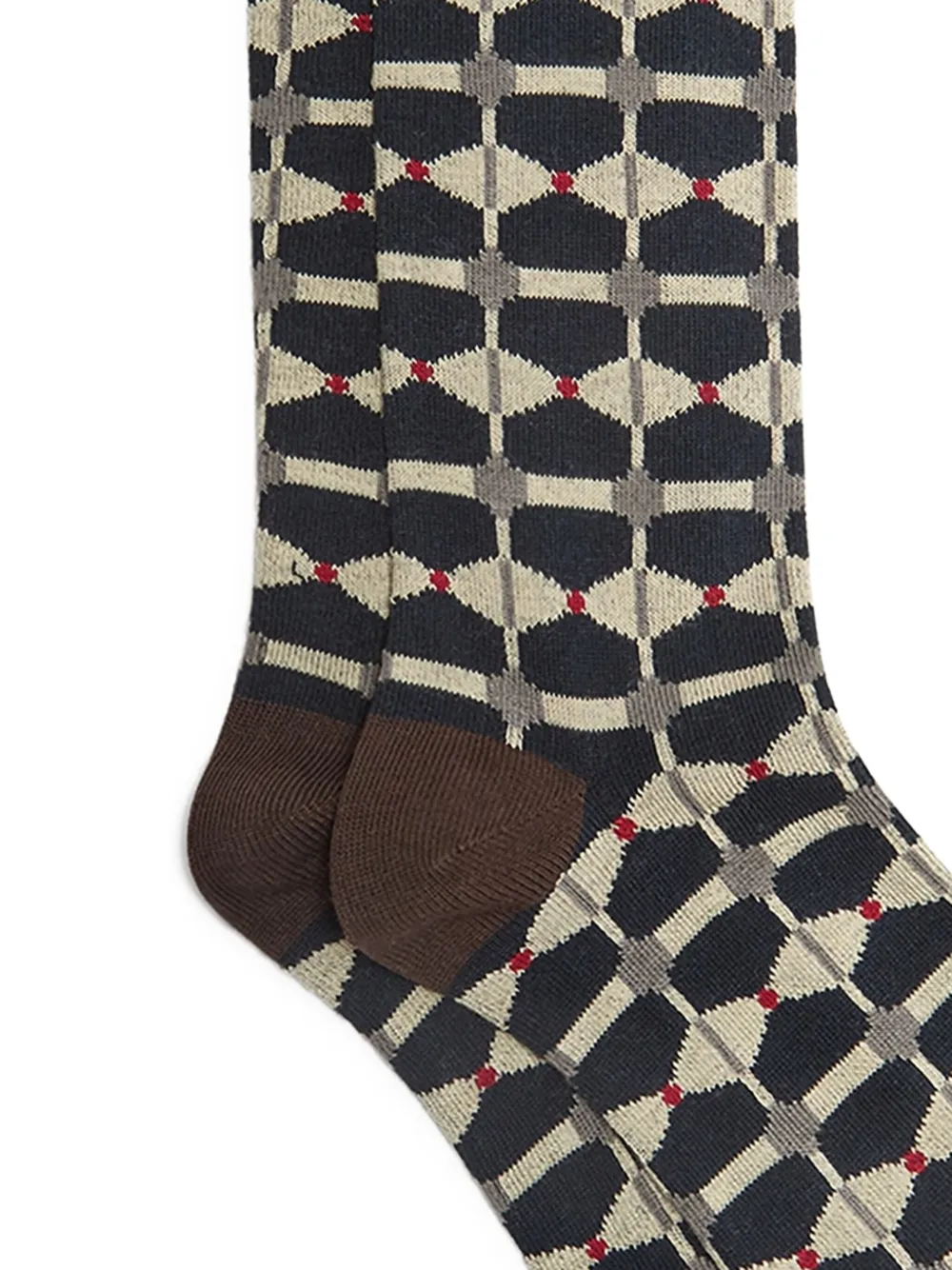 MALIPARMI geometric-pattern knee-high socks | Women | Image 2