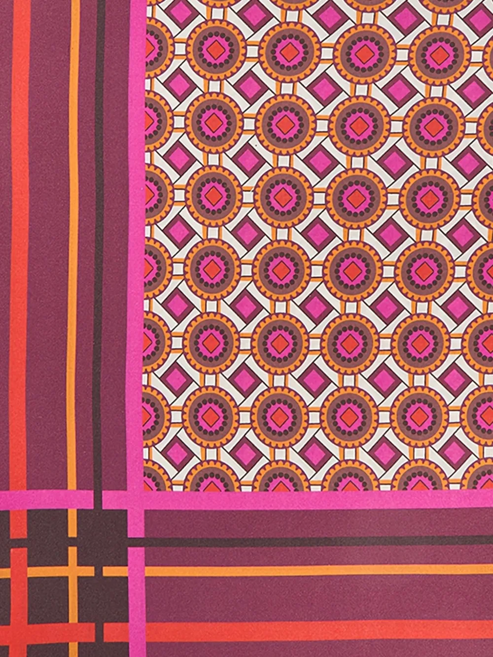 MALIPARMI Sjaal met geometrische print - Rood