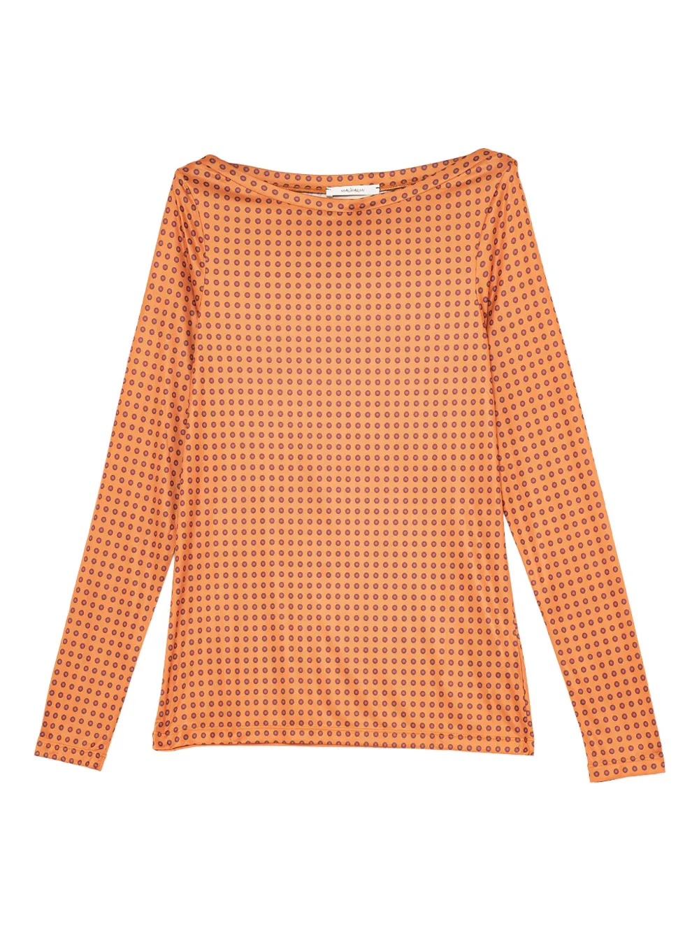 MALIPARMI boat-neck patterned top | Orange | Image 1