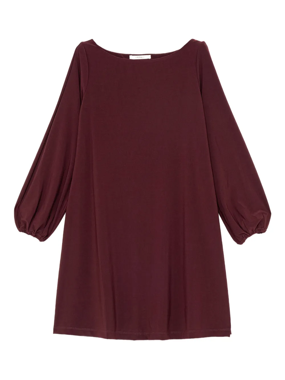 Maliparmi Boat-neck Balloon-sleeve Dress In Red
