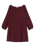 MALIPARMI boat-neck balloon-sleeve dress - Red