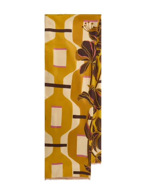 MALIPARMI geometric-pattern scarf