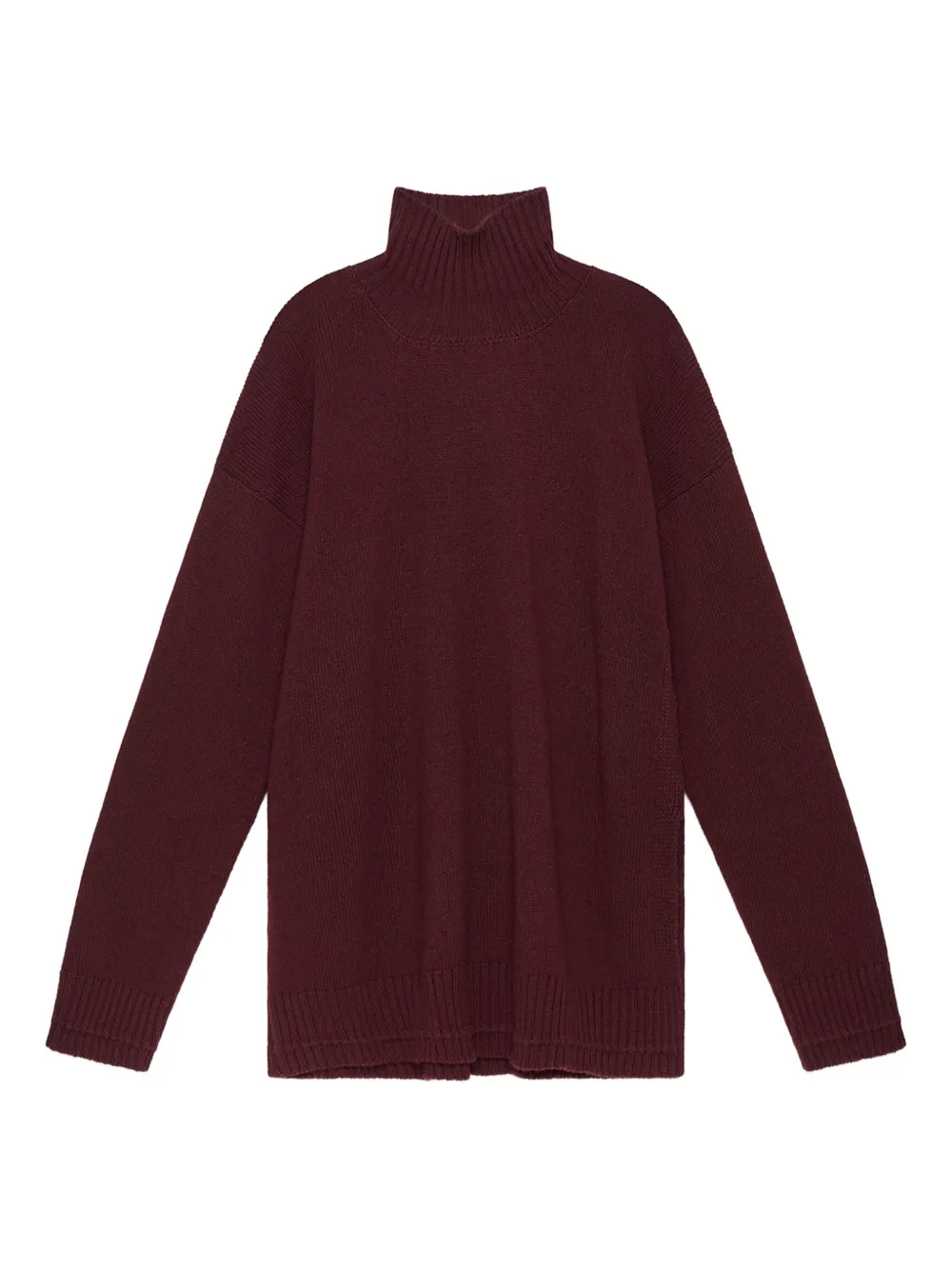 MALIPARMI turtleneck ribbed sweater | Red | Image 1