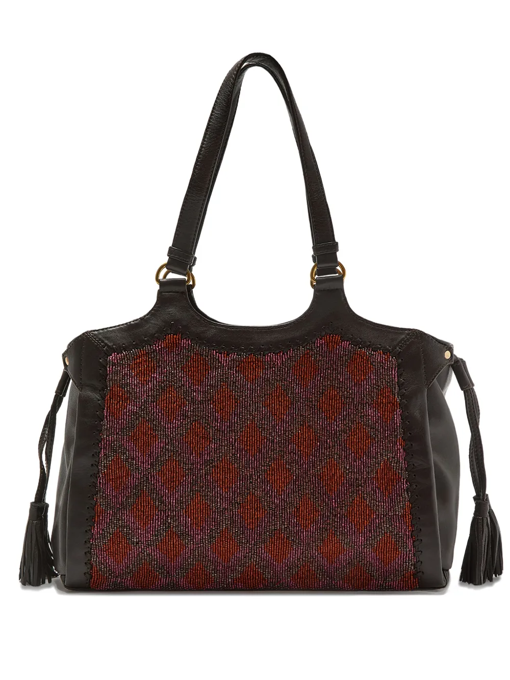 Maliparmi Beaded Tassel-detail Shoulder Bag In Multi