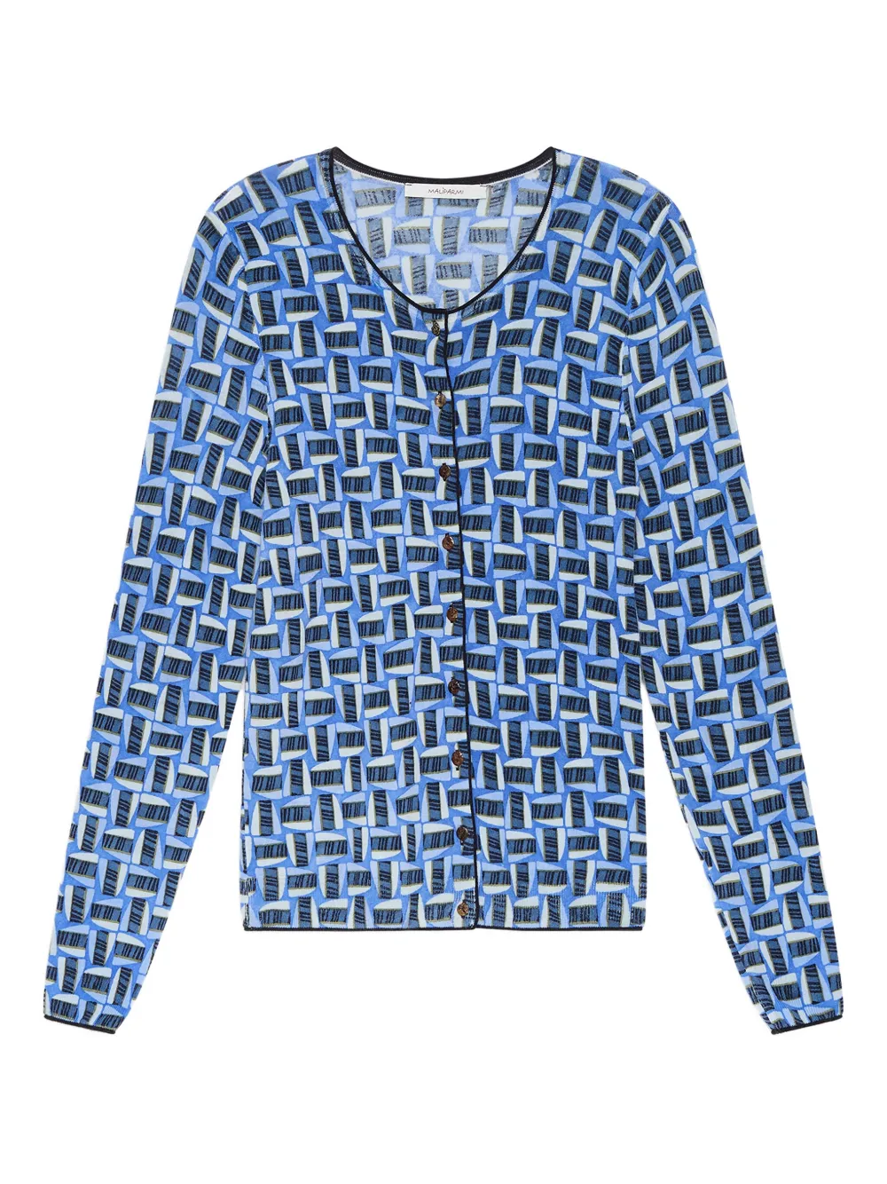 MALIPARMI geometric-print sweatshirt | Blue | Image 1