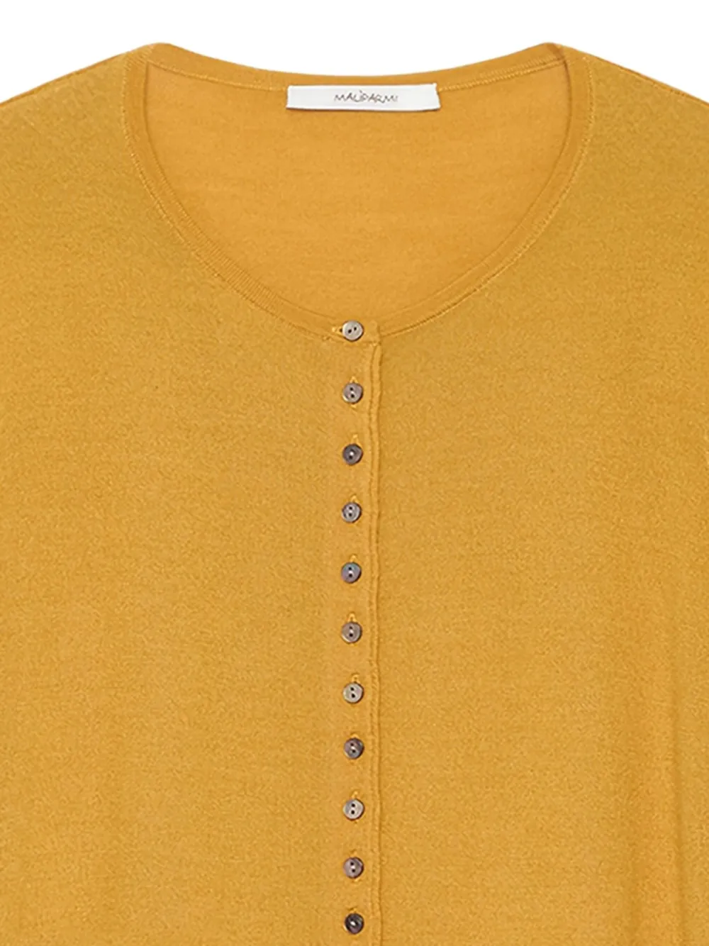 Maliparmi Button-detailed Balloon-sleeve Cardigan In Yellow