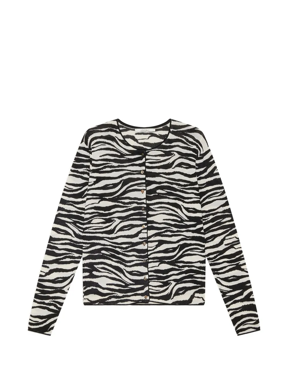 MALIPARMI animal-print cardigan - Bianco