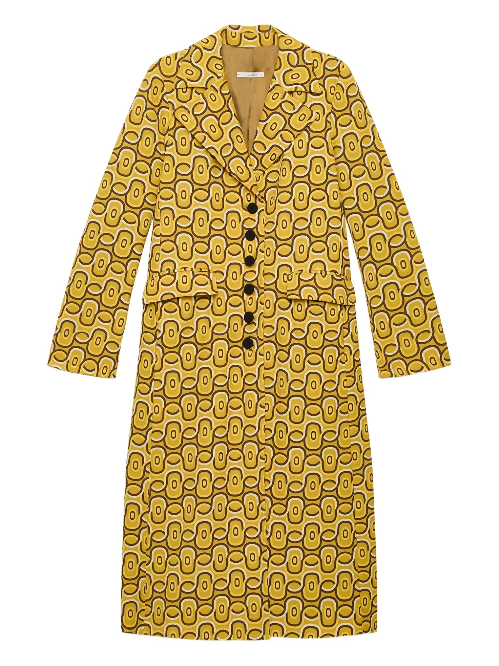 MALIPARMI geometric-print coat | Yellow | Image 1