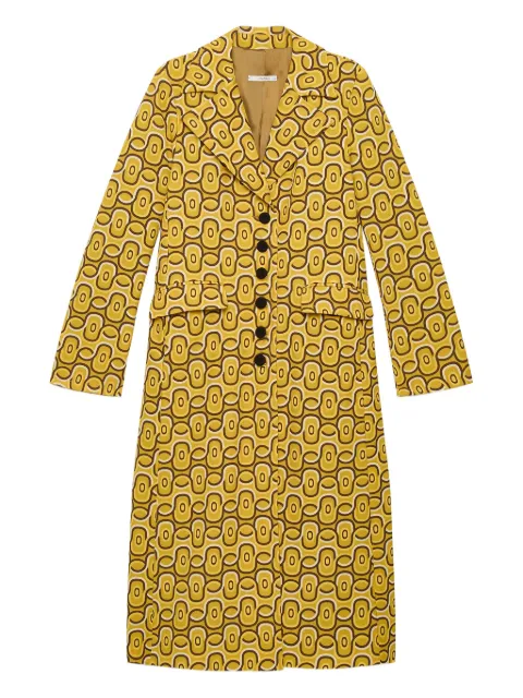 MALIPARMI geometric-print coat