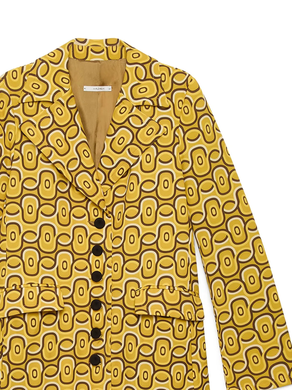MALIPARMI geometric-print coat | Single Breasted Coats | Image 2